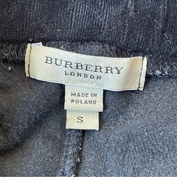 BURBERRY Velour Track Pants  size Small Dark Blue - Picture 3 of 8